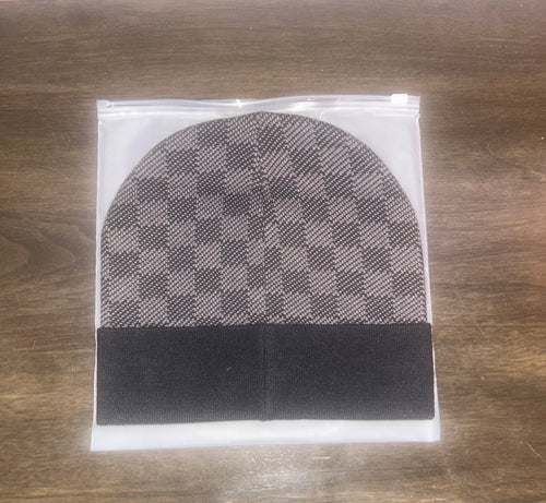 Black and Grey LV beanie